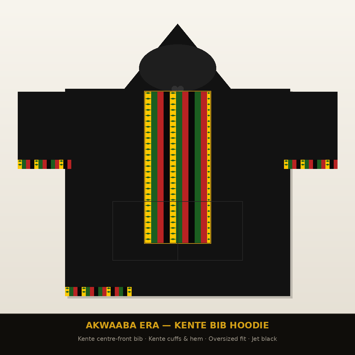 AKWAABA ERA Kente Bib Hoodie — Africa Week 01