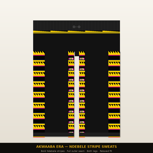 AKWAABA ERA Ndebele Stripe Sweats — Africa Week 01