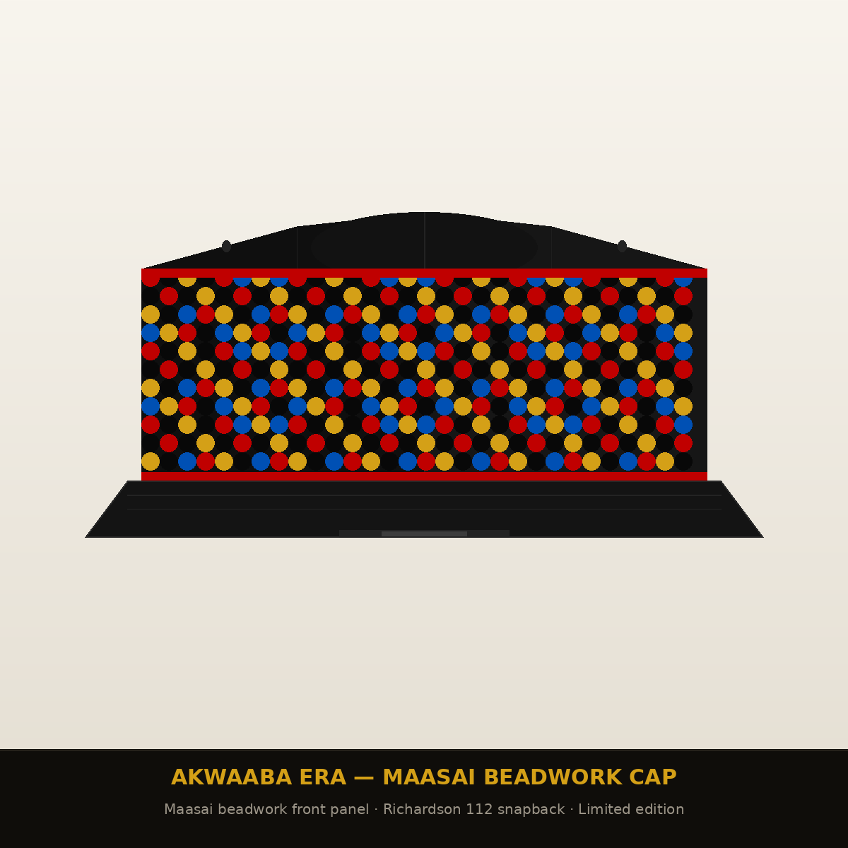AKWAABA ERA Maasai Beadwork Cap — Africa Week 01
